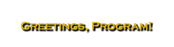 Greetings Program